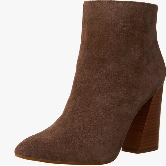 Kenneth Cole New York Gladis Genuine Leather Suede Ankle Boot Walnut Taupe (6) - Picture 3 of 15